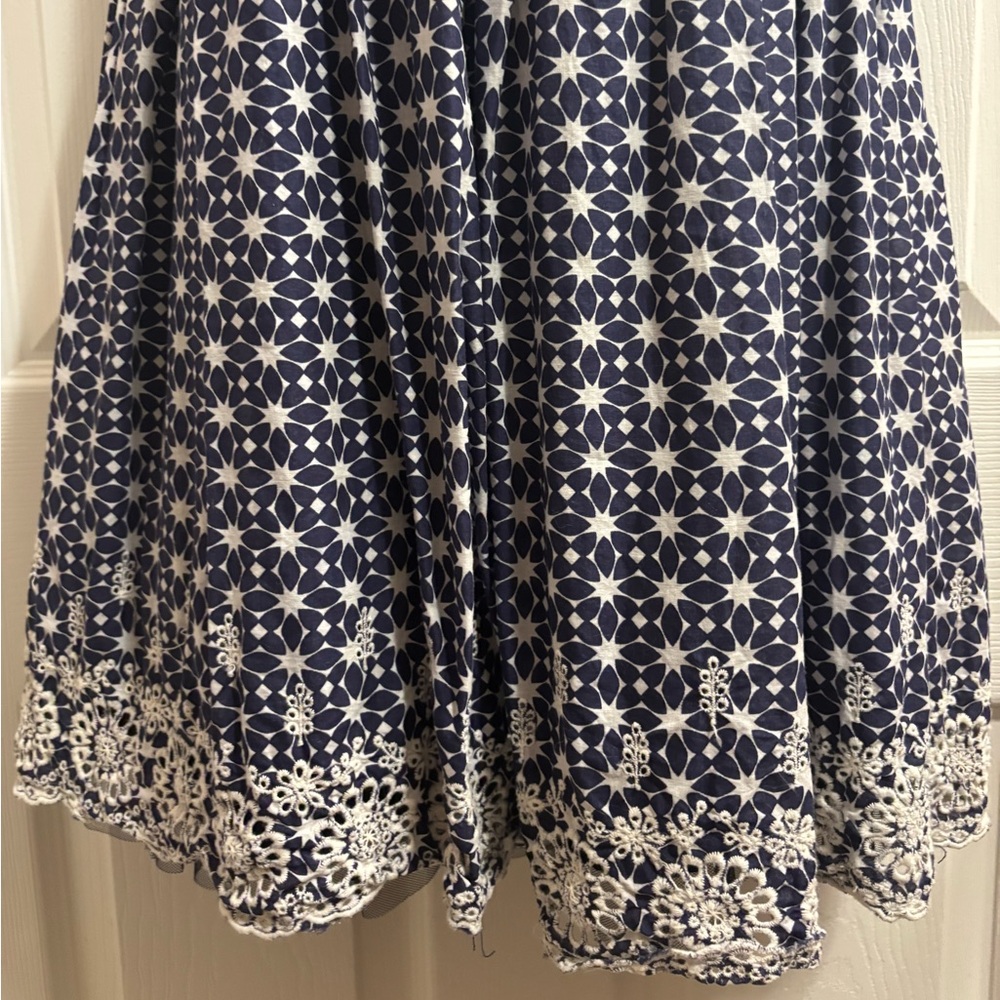 Elegant Navy and White dress NWT